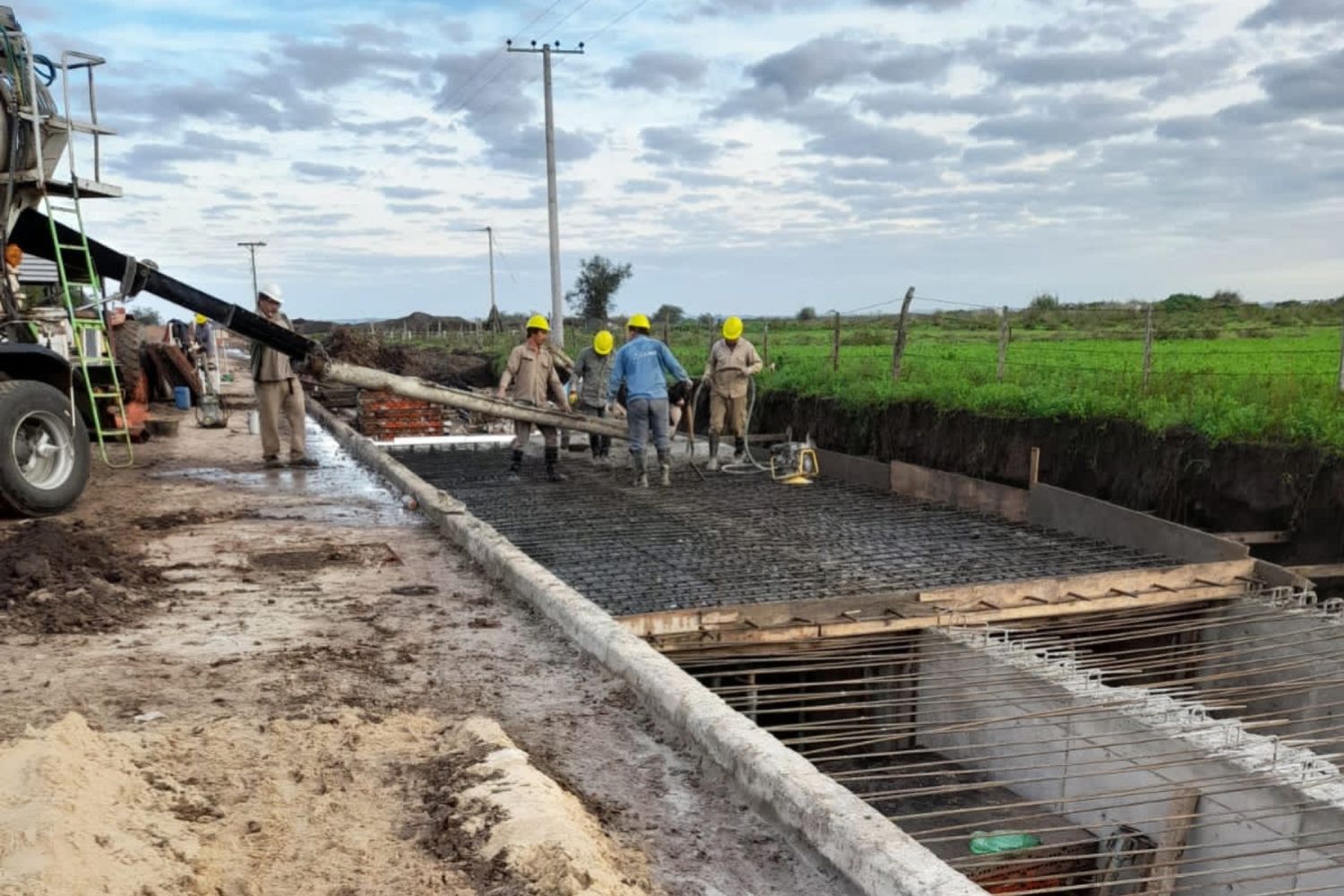 Avanza la construcción de desagües pluviales en General Galarza que beneficiará a 5000 habitantes