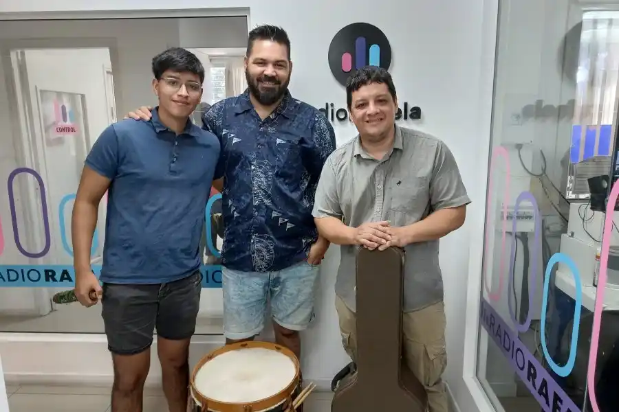 Julián Quinteros, Laureano Vivas y Duilio Quinteros - integrantes de La Bolada