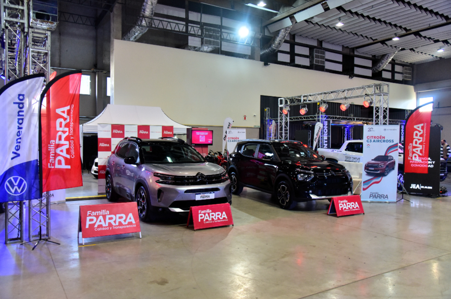 El stand de Familia Parra en el Superdomo