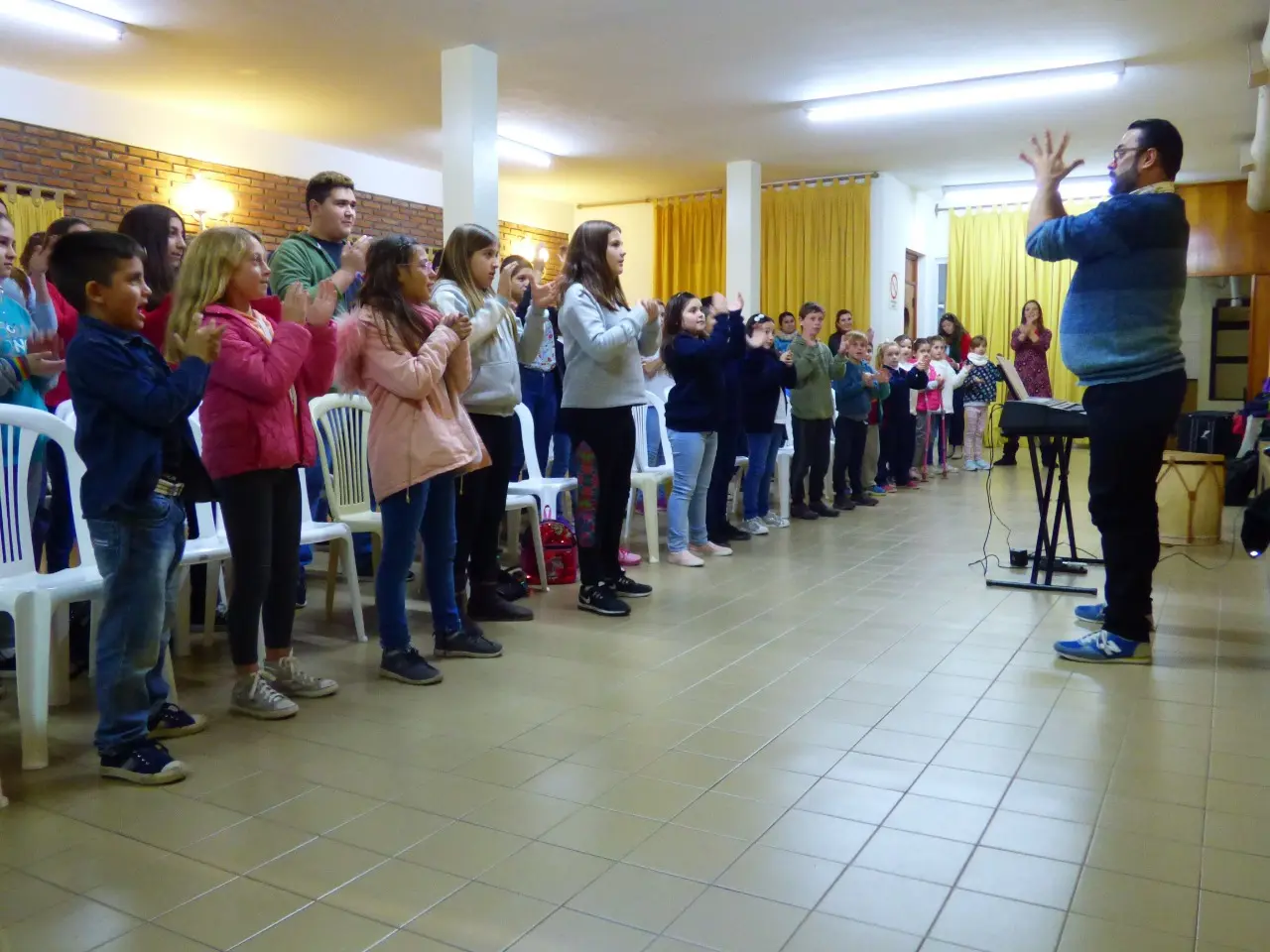El coro de niños participó de un encuentro en Tres Arroyos