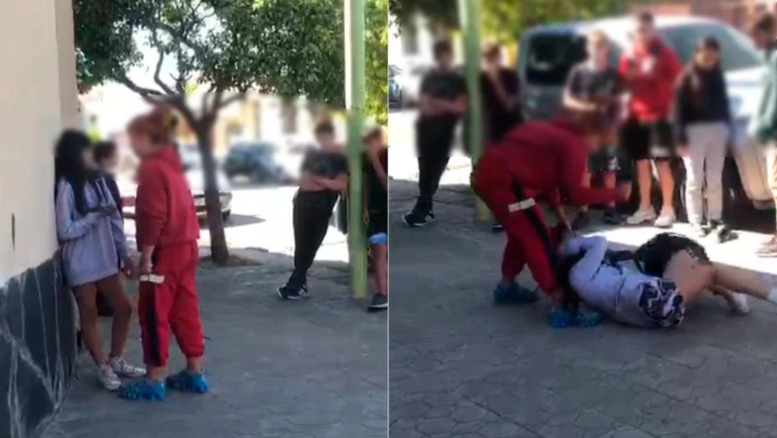 La pelea fue afuera de la escuela