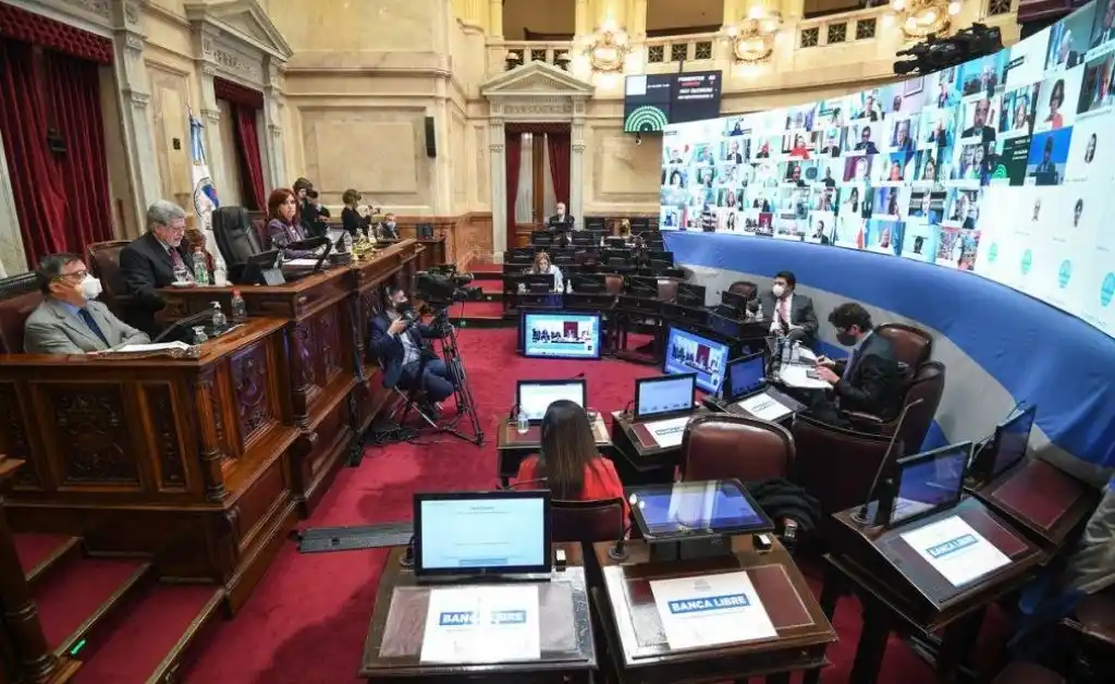 Sin la oposición, el Senado aprobó la prórroga de sesiones virtuales