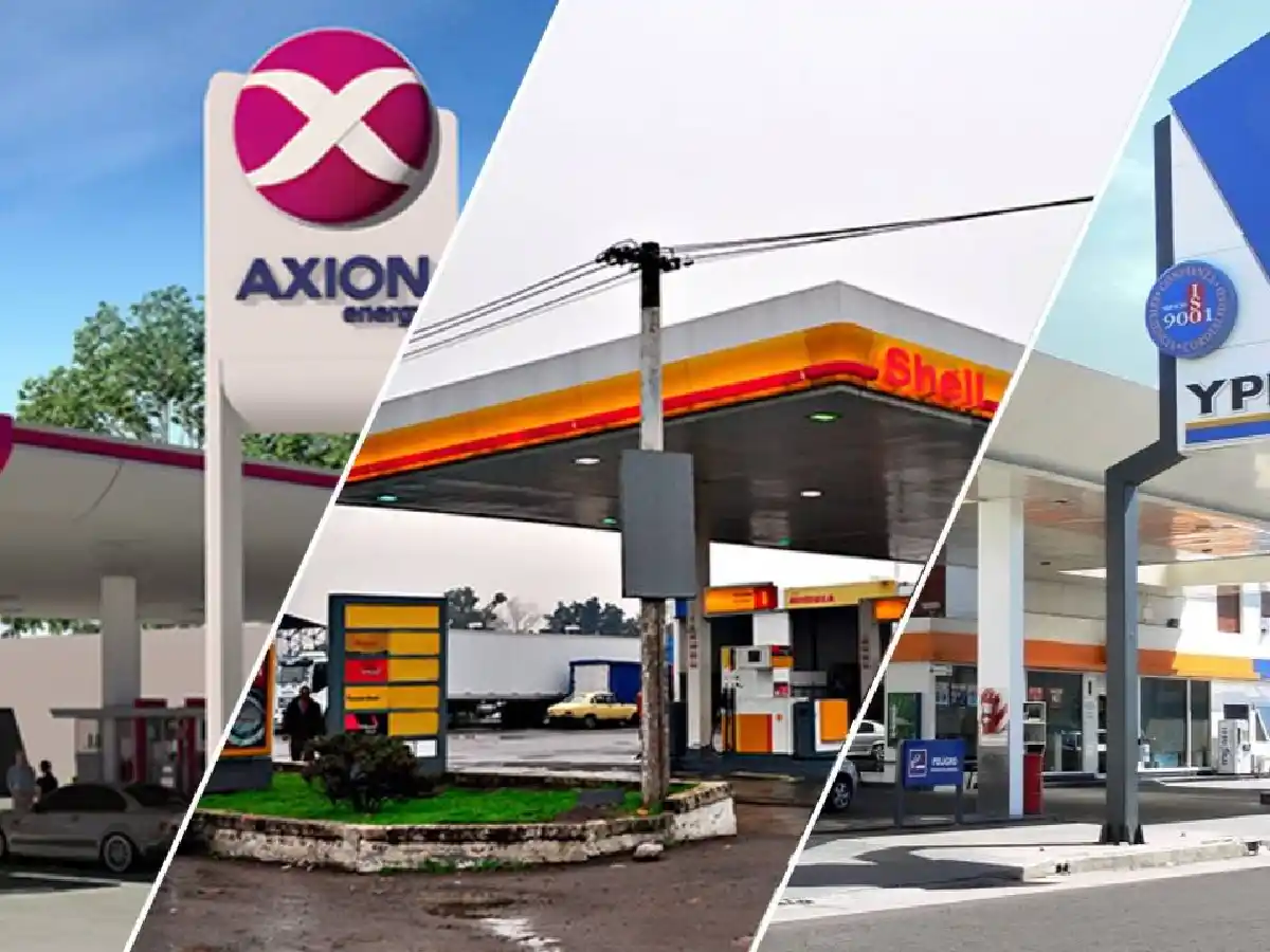 Shell, Axion e YPF aumentaron sus combustibles