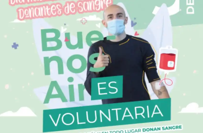 Más de 120 mil personas donaron sangre en la Provincia durante el 2021
