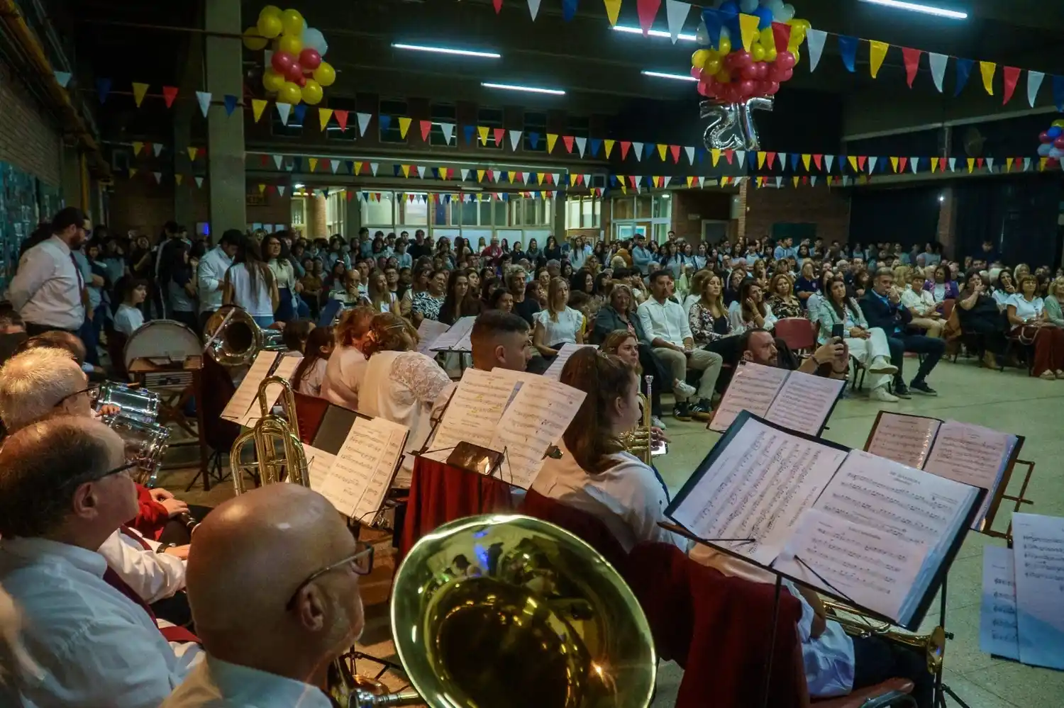 La Escuela N° 421 “Dr. Pablo Tiscornia” celebró su aniversario de diamante. Foto: Municipalidad de Firmat.