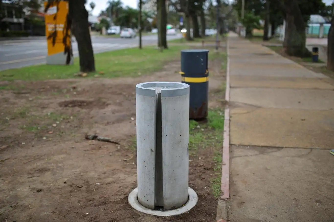 El Municipio instaló prototipos de bebederos antivandálicos en las Costaneras