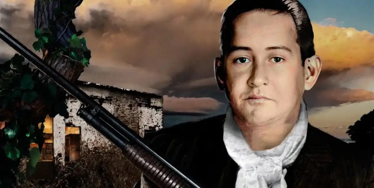 Imagen aggiornada y visualmente potenciada de Segundo David Peralta, el popular Mate Cosido. El bandido rural tucumano que dejó algunas "enseñanzas" o "consejos" que bien podrían aprender los políticos de turno en la actualidad.