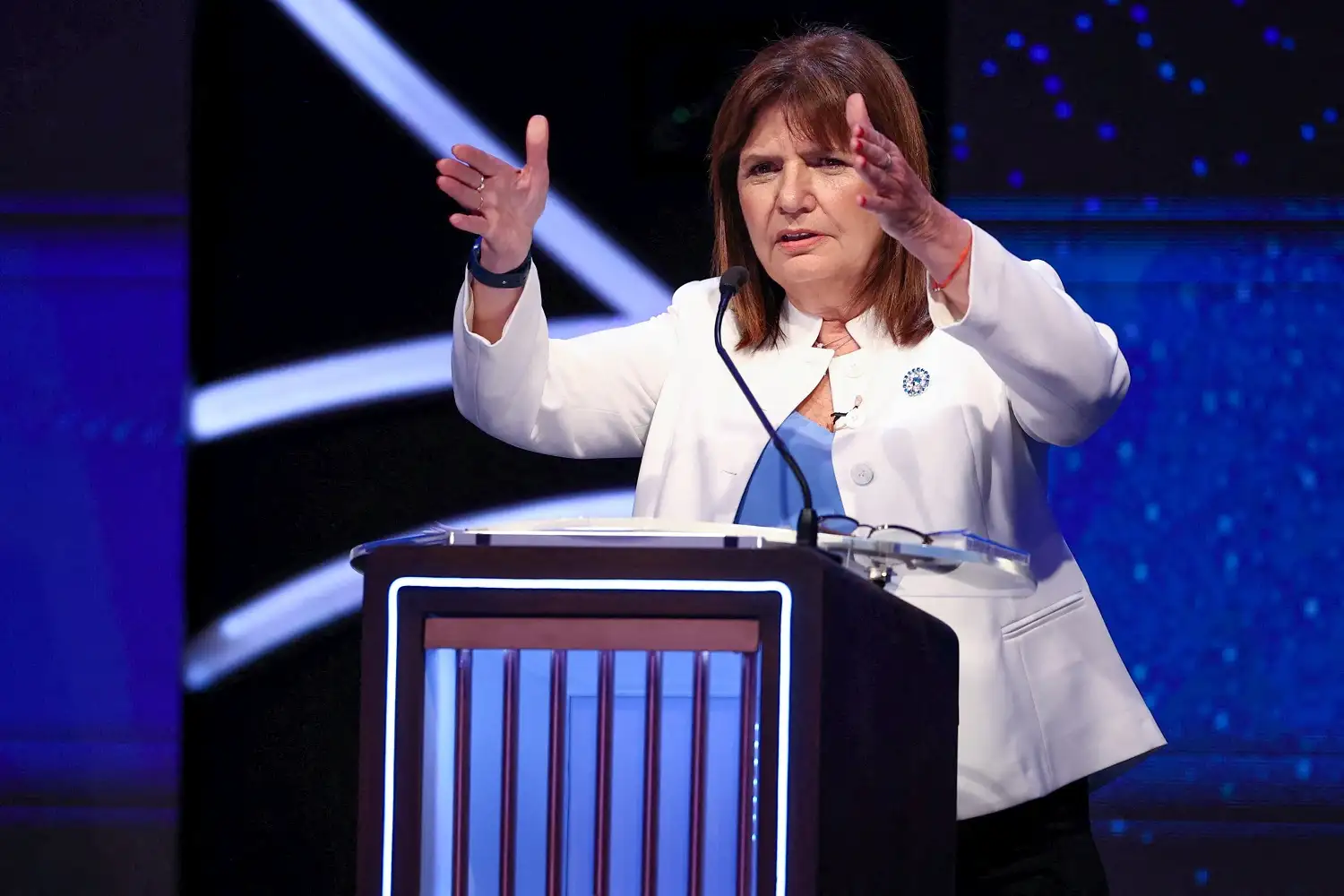Patricia Bullrich: "Con nosotros en el balotaje, la economía se tranquiliza"