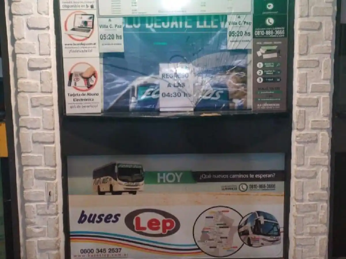 Detuvieron a un joven por vandalismo en la Terminal de Ómnibus   