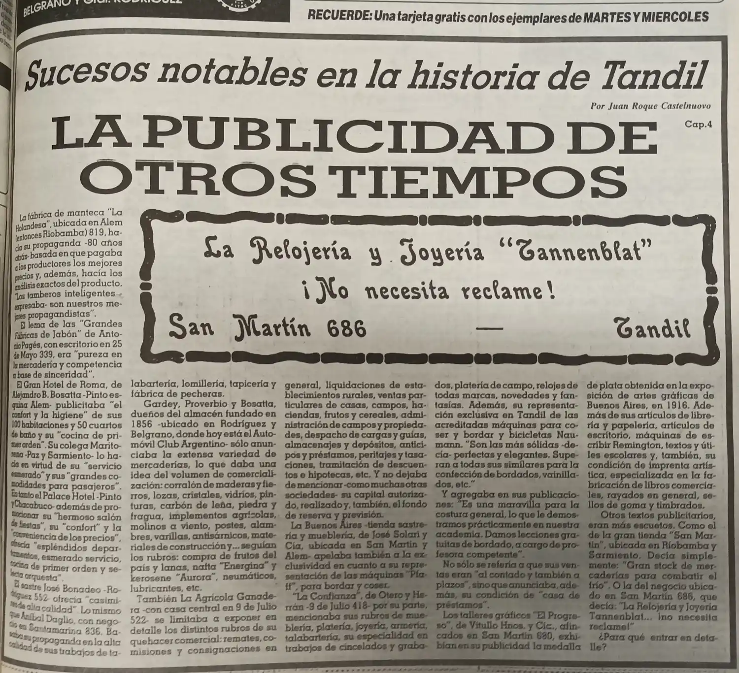 La publicidad de otros tiempos - Capítulo 4.