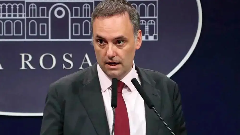 El jefe de Gabinete, Manuel Adorni.