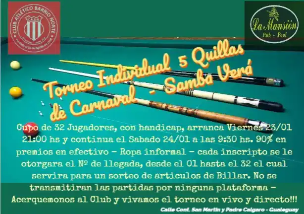 Se realiza este fin de semana un torneo relámpago en B. Norte