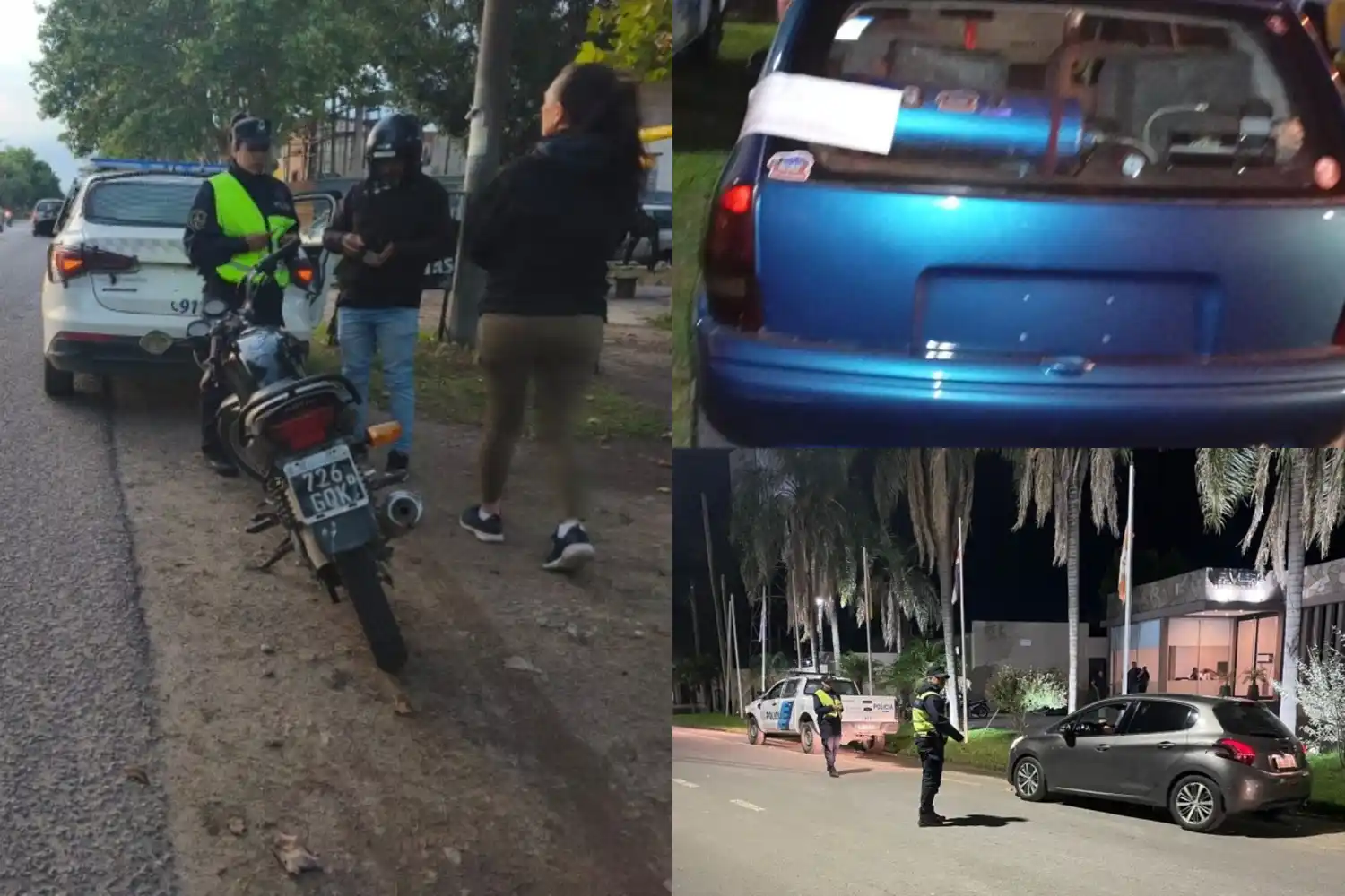 Personal de Tránsito y policías encabezaron los operativos.