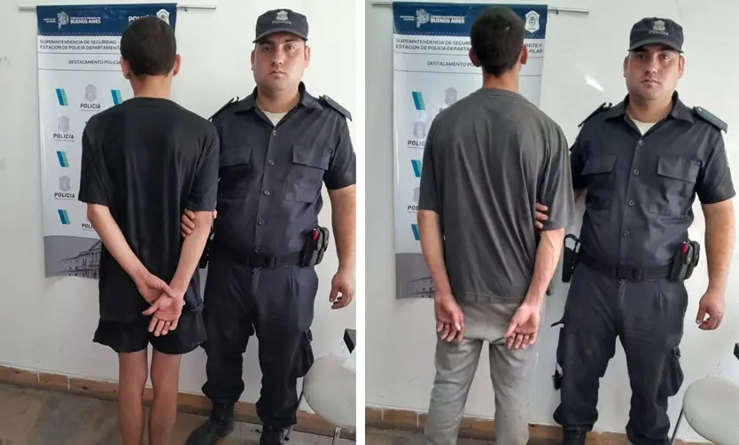Dos jóvenes fueron detenidos mientras robaban en una casa