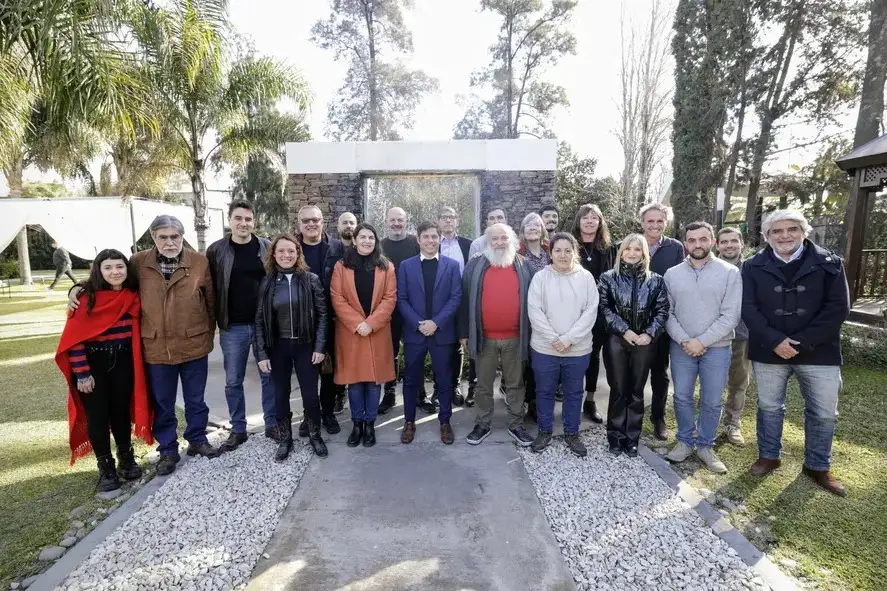 El encuentro celebrado el 16 de julio con referentes del Movimiento Evita.