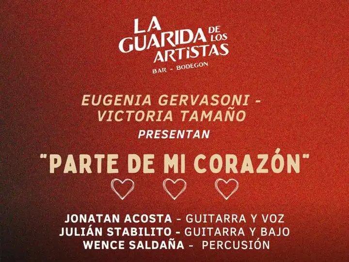 Eugenia Gervasoni y Victoria Tamaño presentan "Parte de mi Corazón"