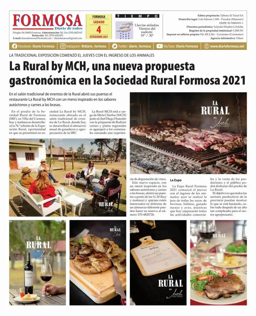 Tapa y Contratapa 4 de septiembre de 2021