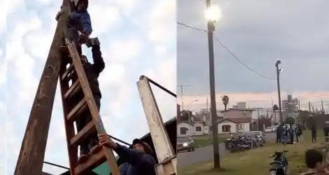 Los chicos ya tienen luz