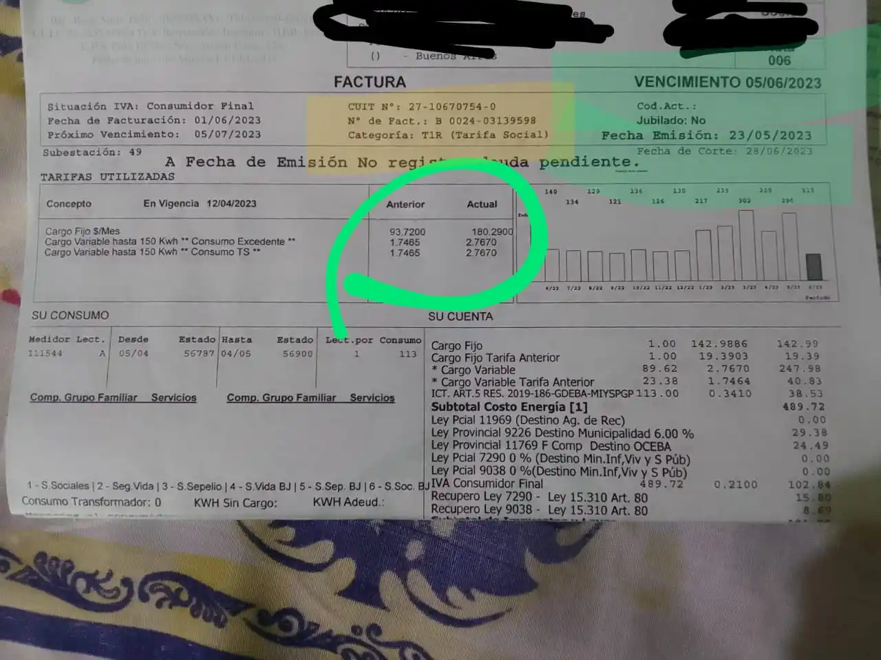 Tarifazo de luz: las facturas “impagables” llevan un aumento superior al 100 por ciento