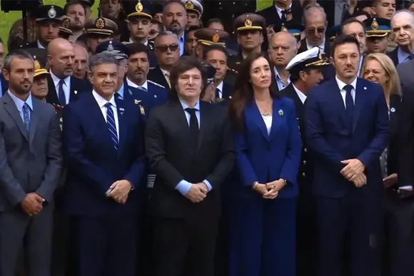 Video: Milei y Villarruel encabezaron el acto por los 42 años del inicio de la guerra de Malvinas