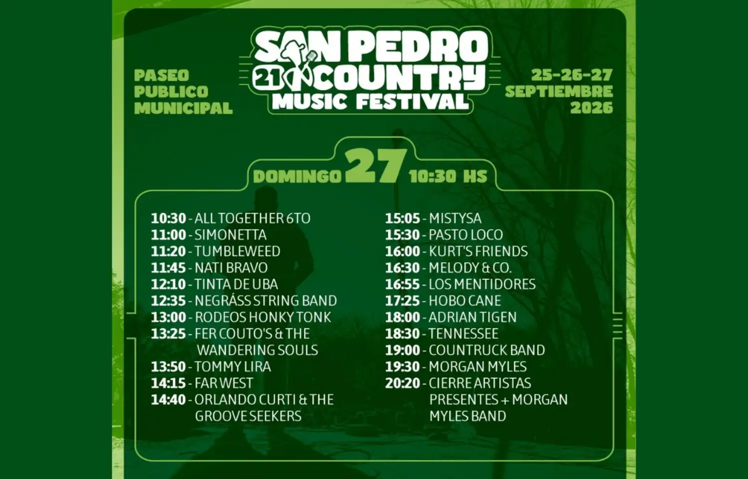 San Pedro Country Music Festival: Domingo 27