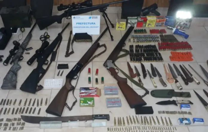 Prefectura secuestró armas de fuego usadas para caza ilegal