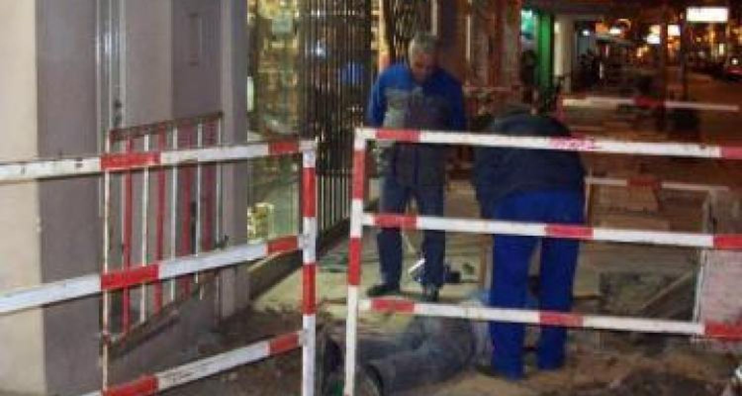 Quejas y accidentes por las obras en el centro