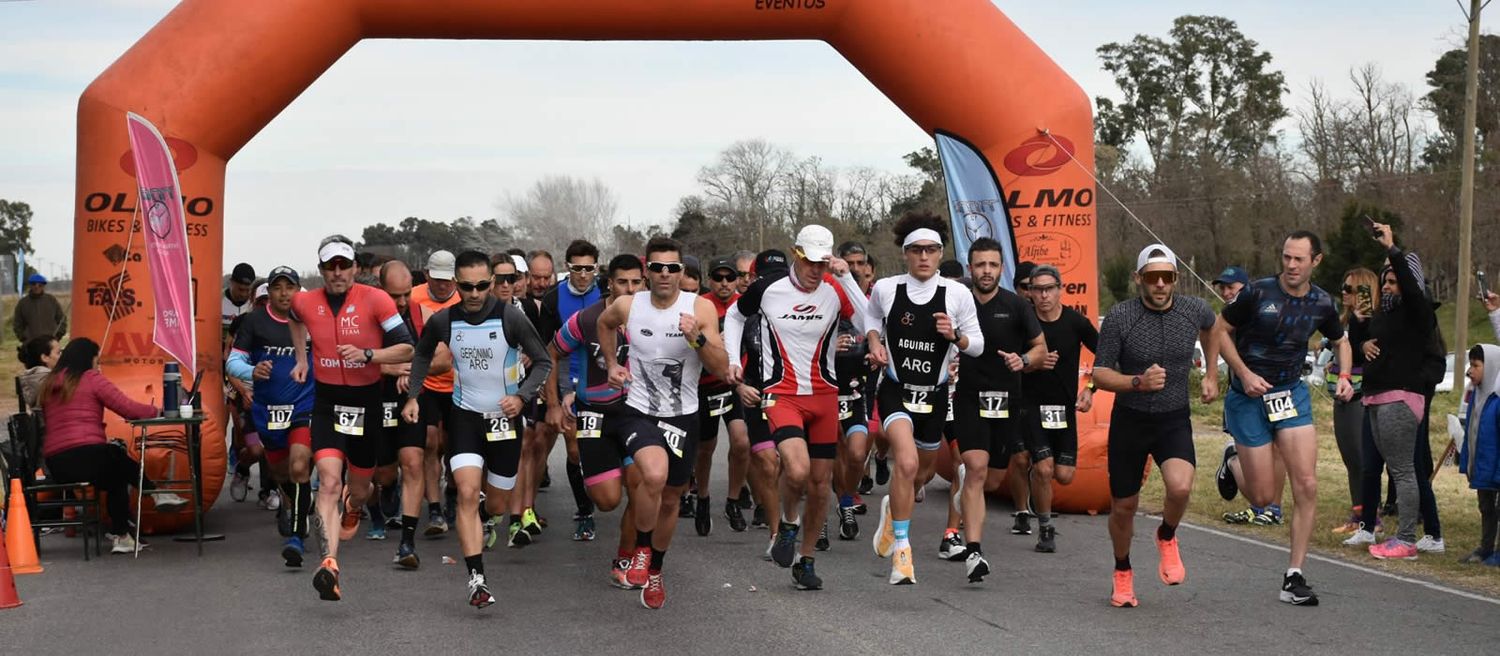 La largada de la competencia en Rauch.