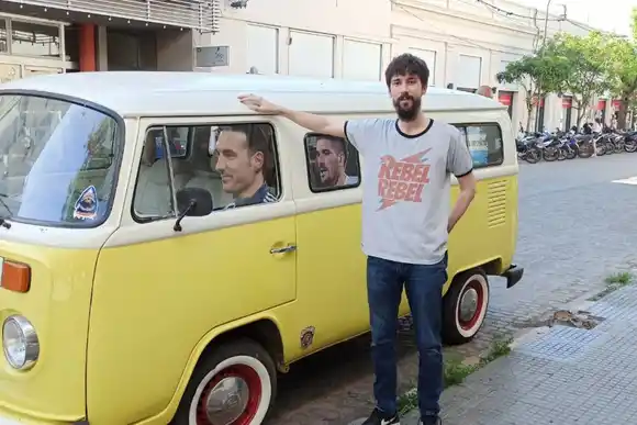 Fiebre mundialista: La "Scaloneta", presente en las calles rafaelinas