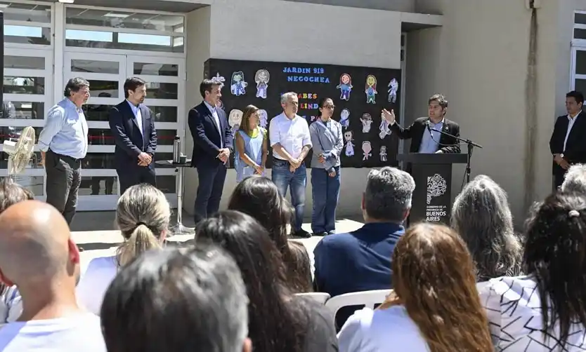 Axel Kicillof inauguró el edificio escolar número 292 de la gestión