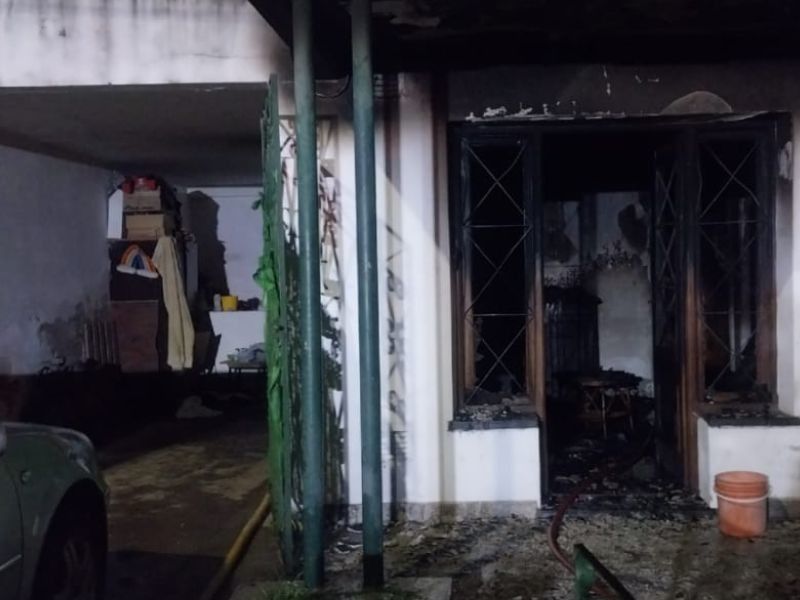 La casa quedó destruida