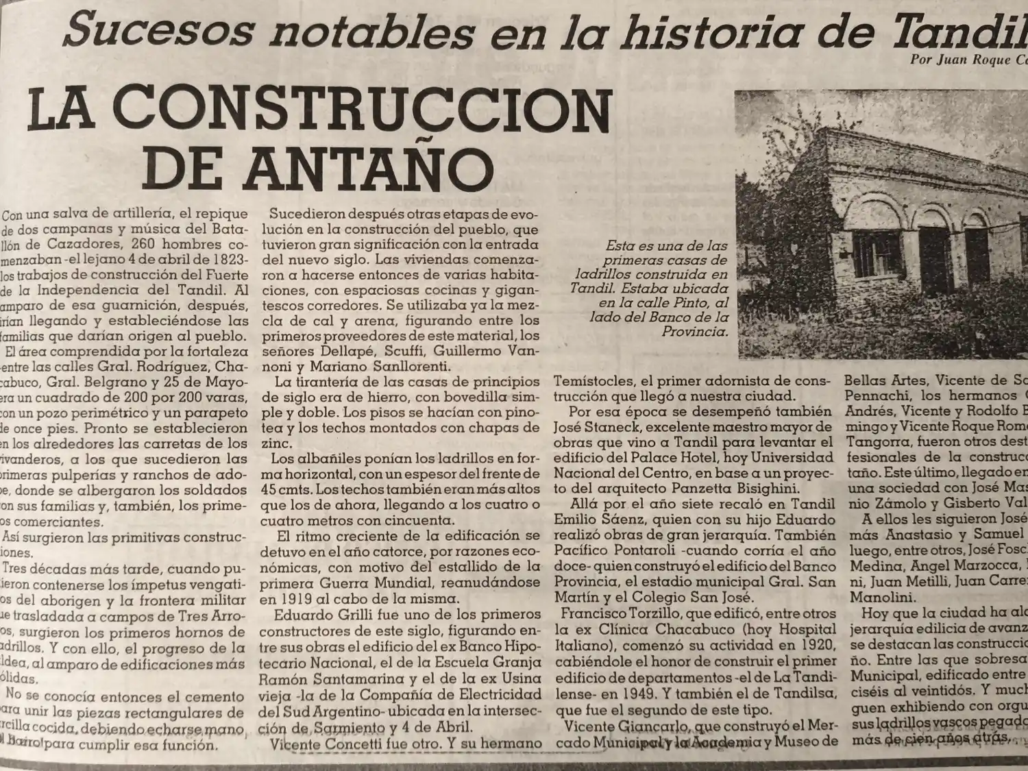 La construcción de antaño