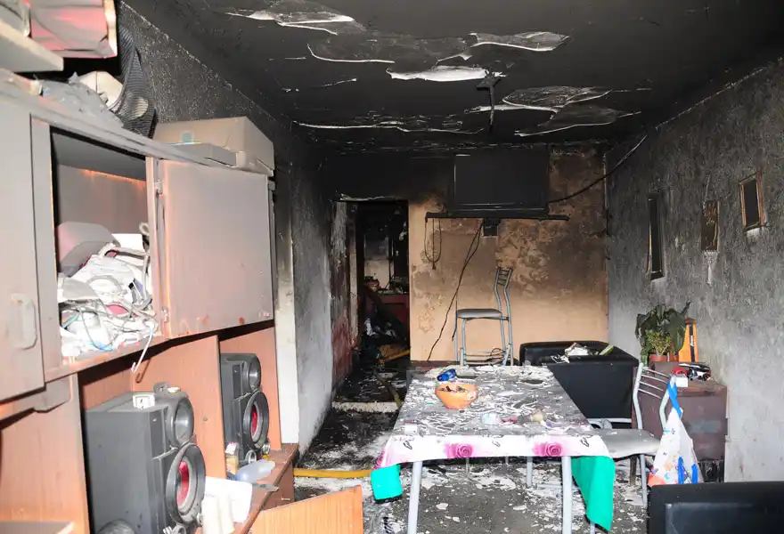 Una vivienda situada en Segundo Sombra al 1600  ardió en llamas 