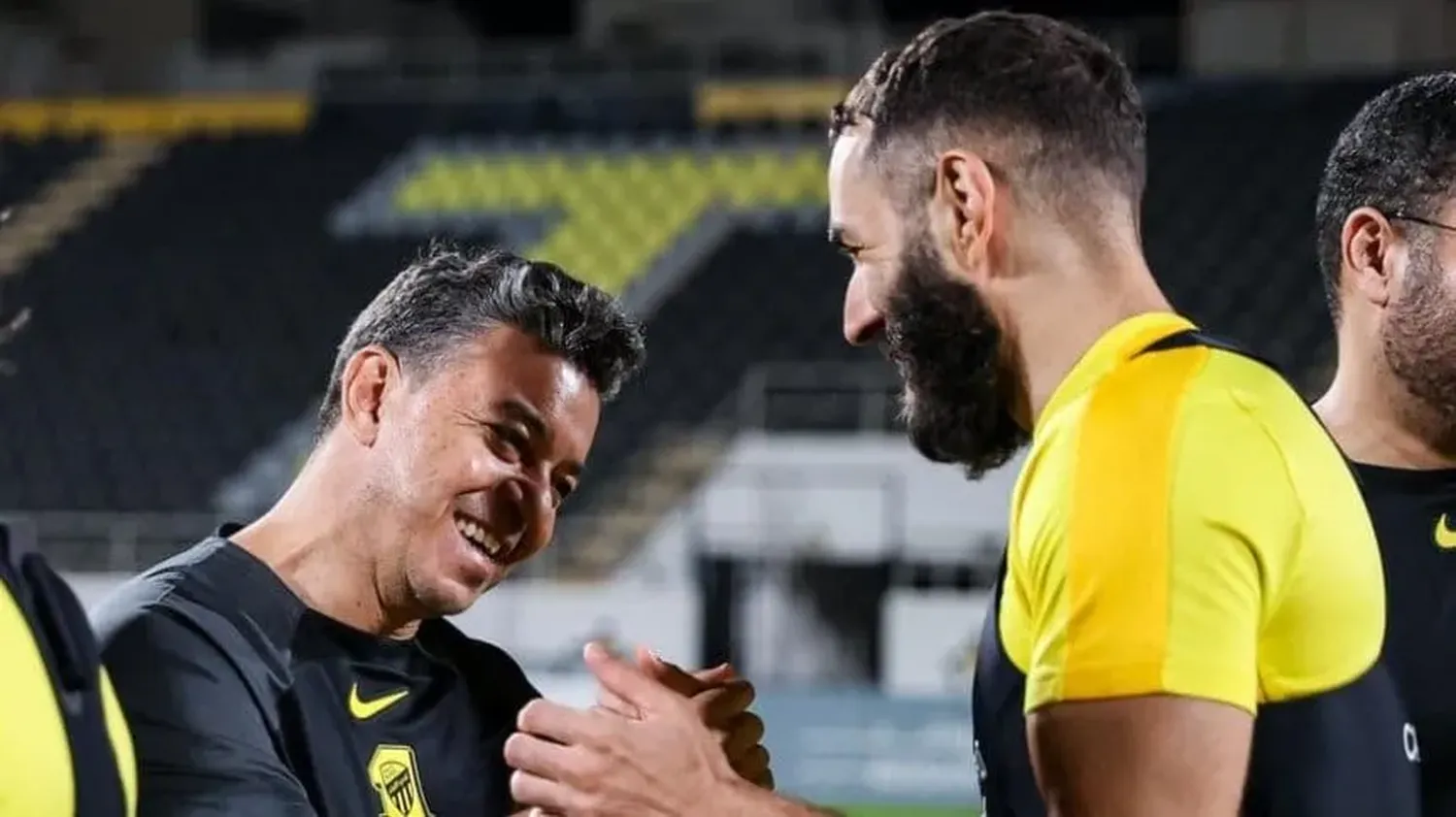 Marcelo Gallardo dirigió su primera práctica en Arabia Saudita: los detalles del encuentro con Karim Benzema