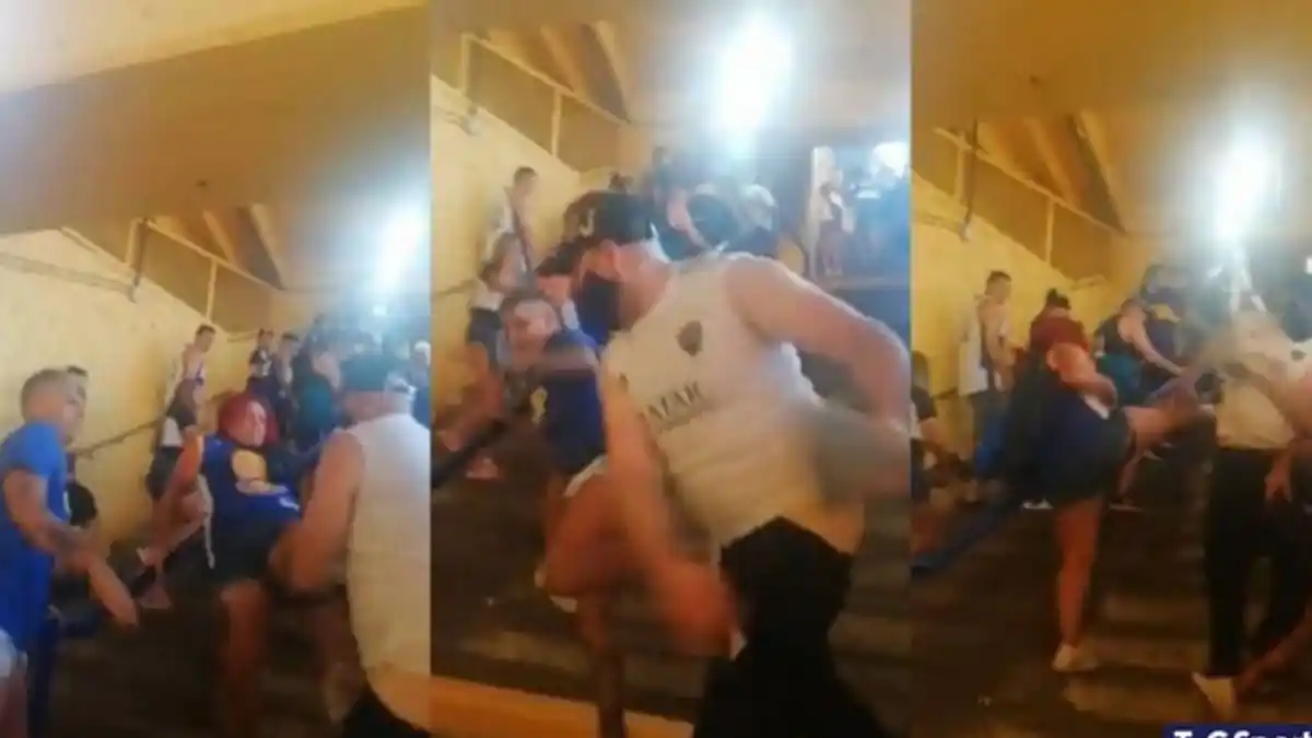 Tremendo: un barrabrava de Boca golpeó brutalmente a una mujer