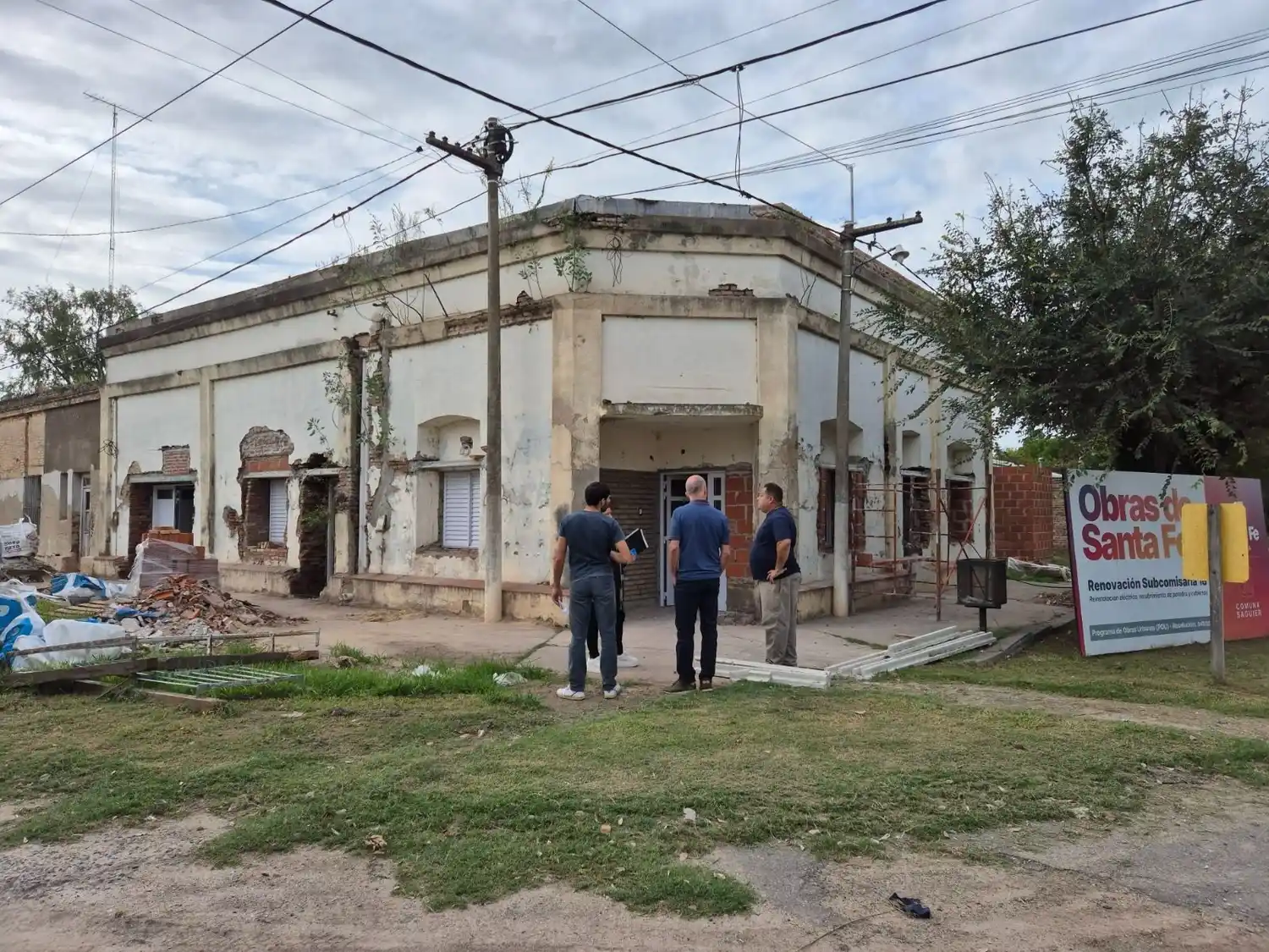 Avanza la obra para transformar el ex Samco de Saguier en la Subcomisaría 18 con un 75% de ejecución