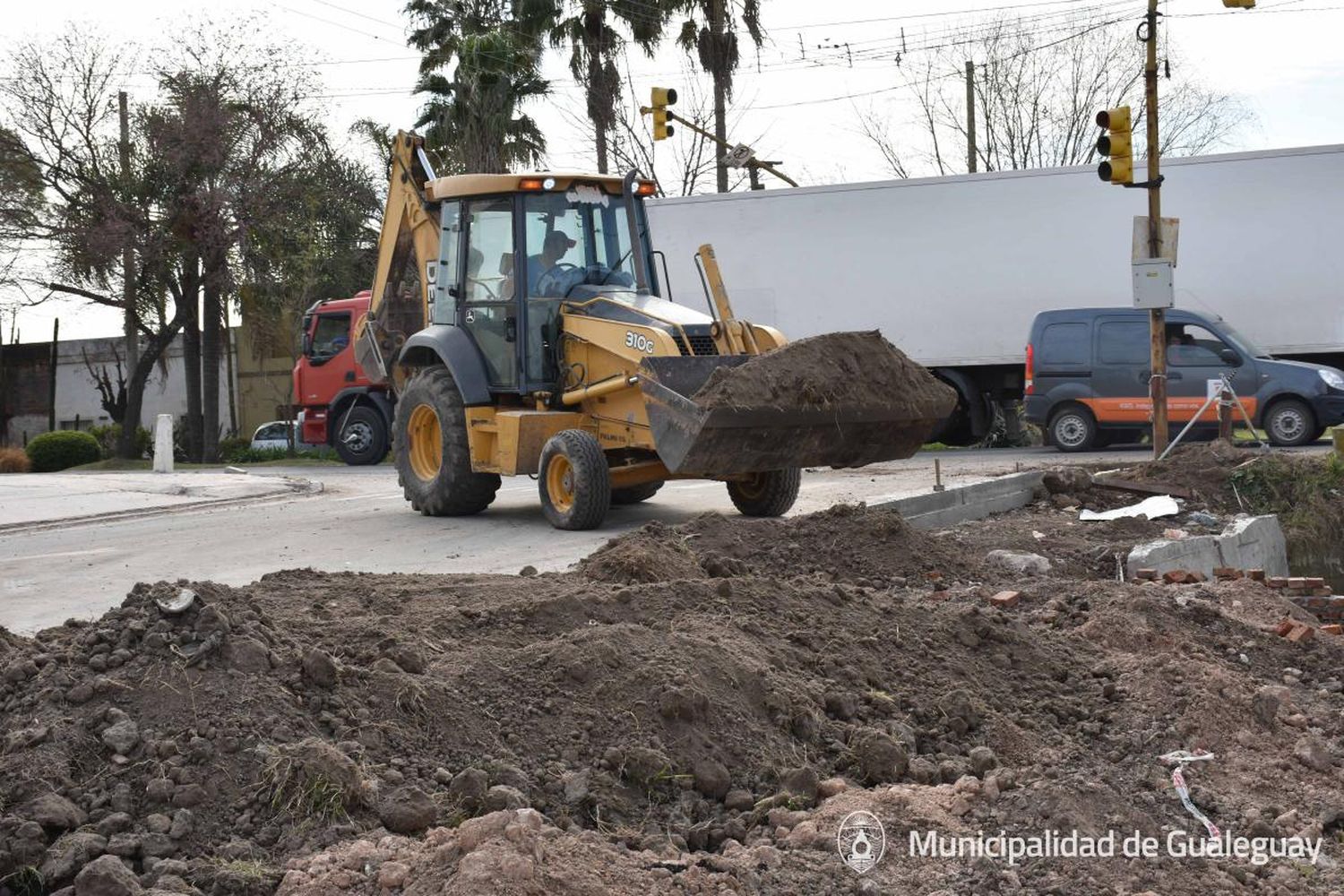 Barrio Pancho Ramírez: Obras de desagües pluviales