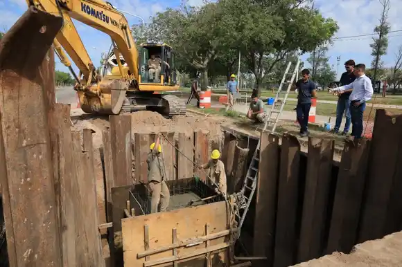 Finalizó la obra hidráulica de ampliación de la red cloacal