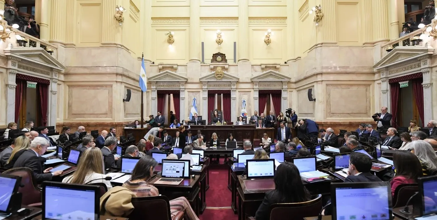 El Senado de la Nación este miércoles por la mañana. Crédito: NA