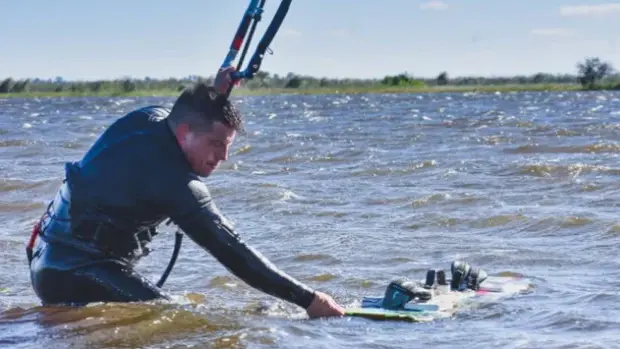 Cappi tenía su propia escuela de kitesurf. Foto: Agencia NA