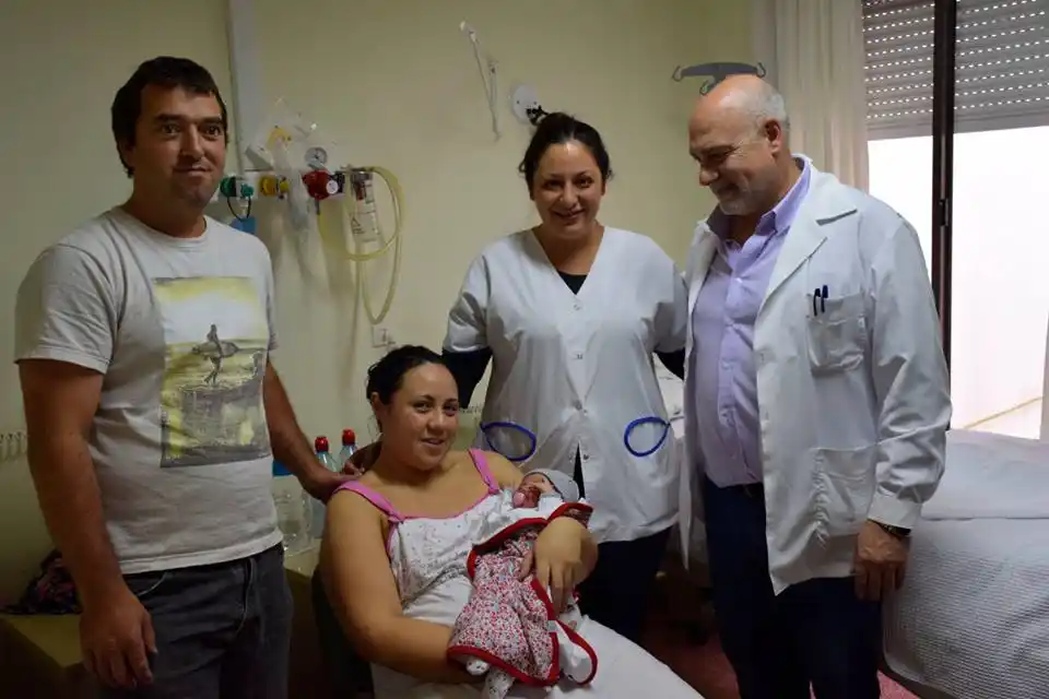 Nació la primera bebé del año en San Cayetano