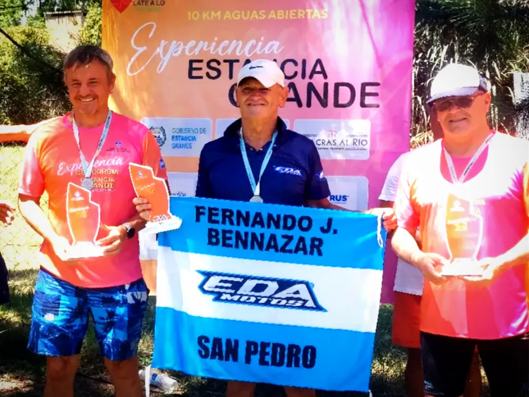 Fernando Bennazar fue primero en su categoría y 13ro. en la clasificación general. PH: agencia.