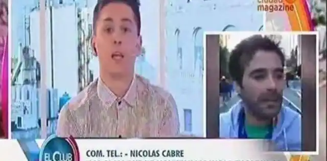 Furioso y con insultos, Nicolás Cabré “desenmascaró” a un periodista
