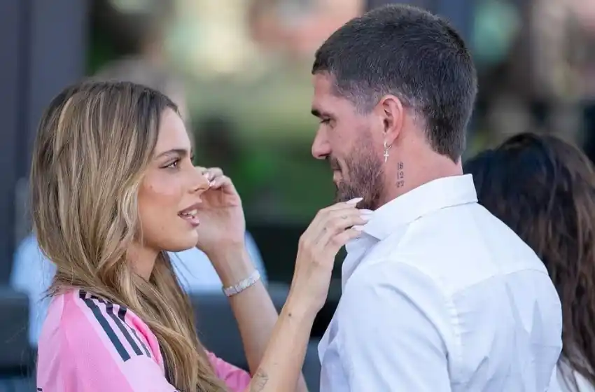 Rodrigo De Paul fue presentado en Inter Miami junto a Tini y sus hijos