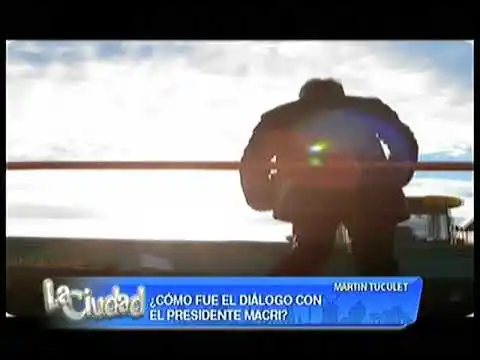 Martin Tuculet recibio en su establecimento rural la visita del Presidente