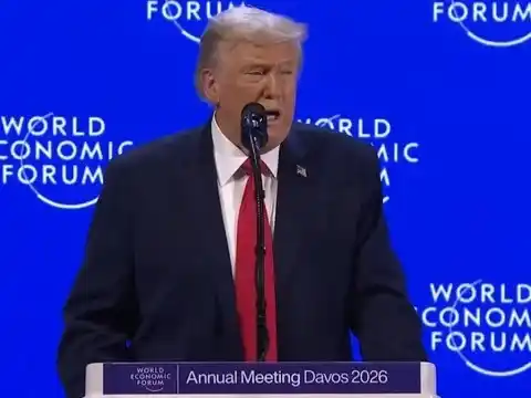 Donald Trump habló en el Foro Económico Mundial de Davos.