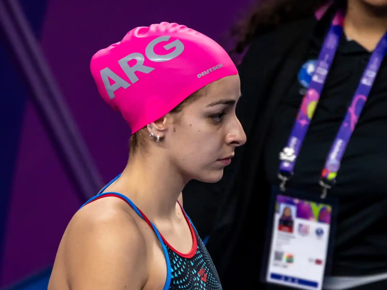 La nadadora sanfrancisqueña compite en Brasil.