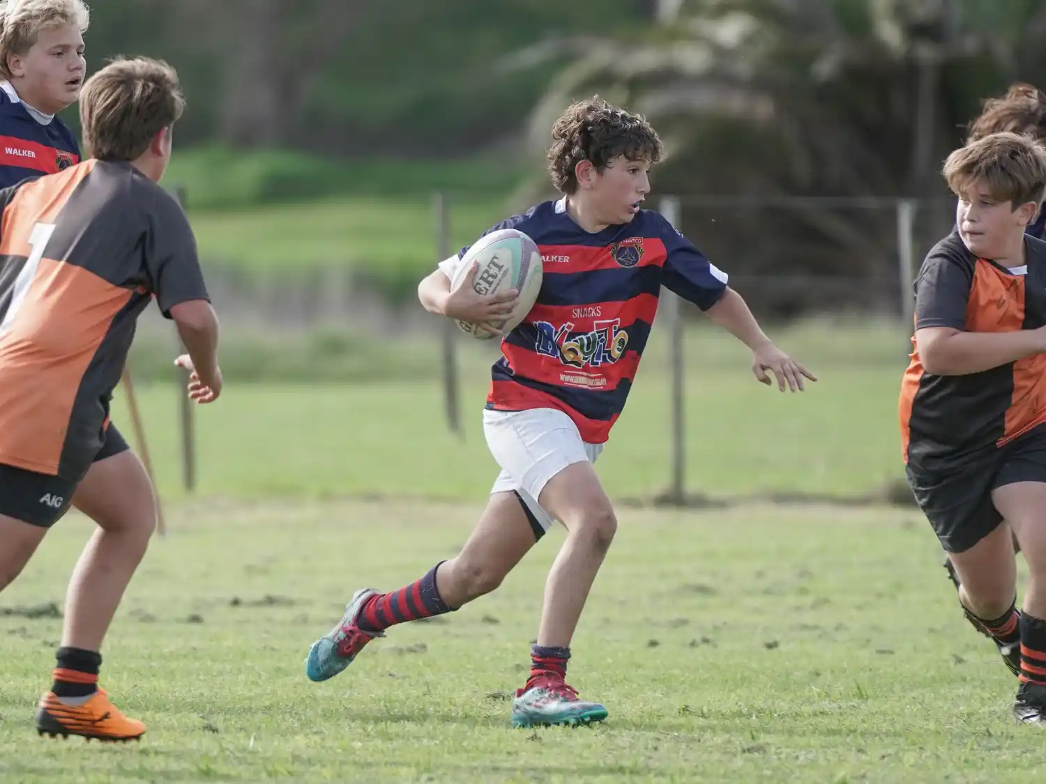 Encuentro de rugby de infantiles del Club Náutico 7