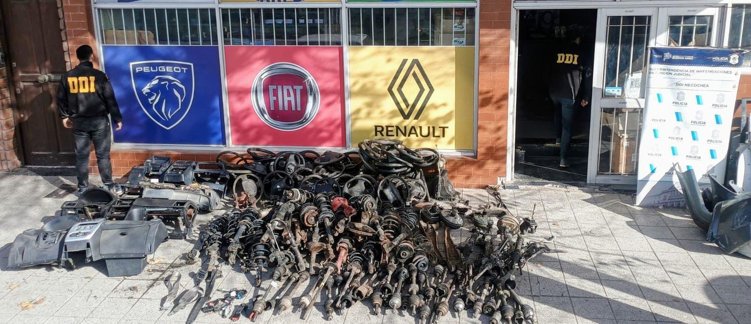 El delito automotor: secuestraron 1.700 partes usadas de vehículos