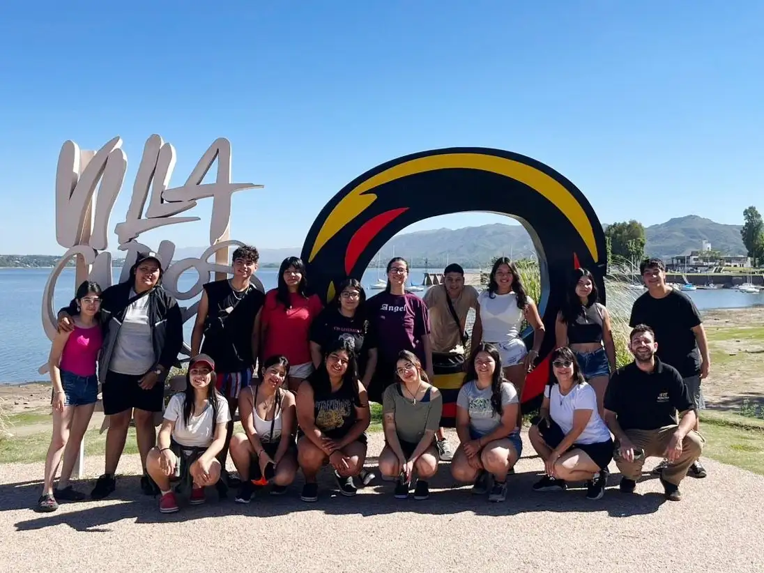 La alegría de la delegación en la turística Villa Carlos Paz.